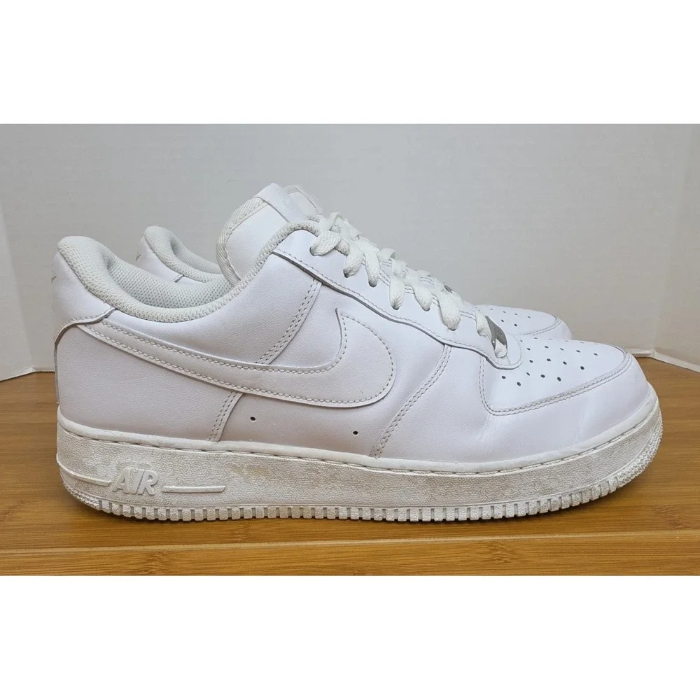 Nike Air Force 1 Low Shoes Mens Size 13 White Low Top Sneakers 315122-111